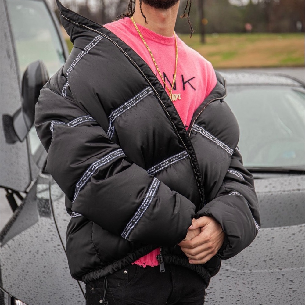 Versace Logo Padded Puffer Jacket
